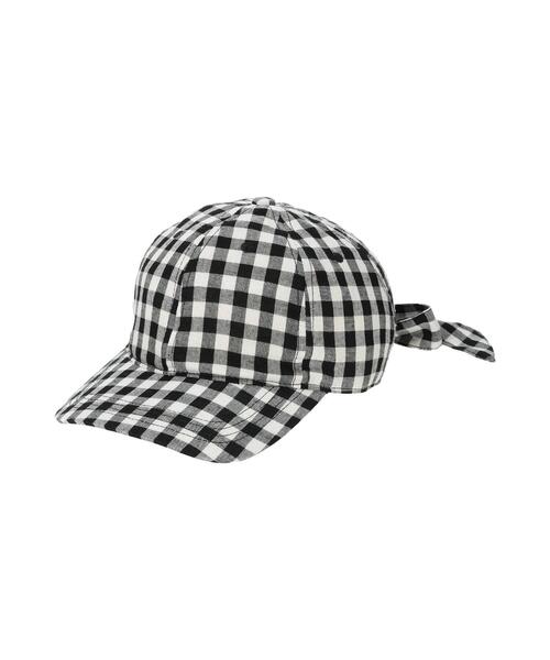 Samansa Mos2（サマンサ モスモス）の「【UVカット/消臭効果】バックリボンアソートキャップ（ハット・レディース・ブラック/キナリ/ベージュ/ブラウン・F）」の20枚目の写真