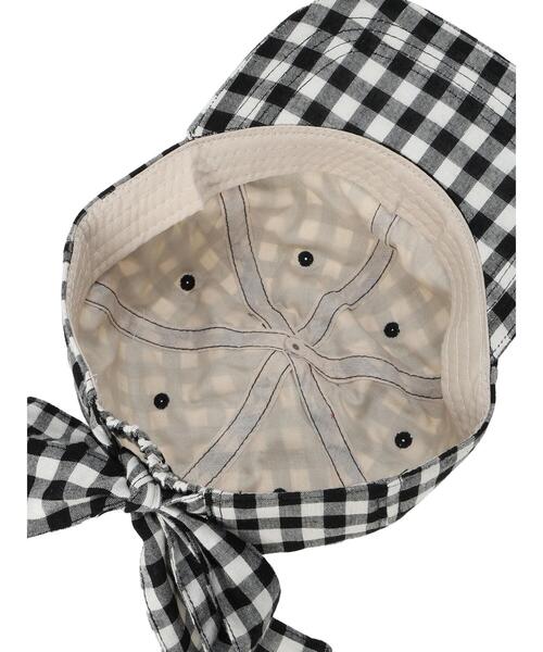 Samansa Mos2（サマンサ モスモス）の「【UVカット/消臭効果】バックリボンアソートキャップ（ハット・レディース・ブラック/キナリ/ベージュ/ブラウン・F）」の14枚目の写真