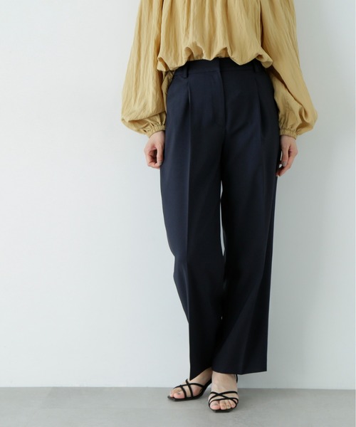 N.（N. Natural Beauty Basic）（エヌエヌナチュラルビューティーベーシック）の「【PS/低身長サイズ】マットウースパンツ（その他パンツ・レディース・ネイビー/ライトベージュ/グレー・MEDIUM/SMALL/P/S）」の3枚目の写真