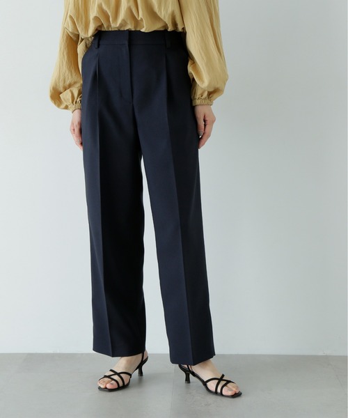 N.（N. Natural Beauty Basic）（エヌエヌナチュラルビューティーベーシック）の「【PS/低身長サイズ】マットウースパンツ（その他パンツ・レディース・ネイビー/ライトベージュ/グレー・MEDIUM/SMALL/P/S）」の4枚目の写真