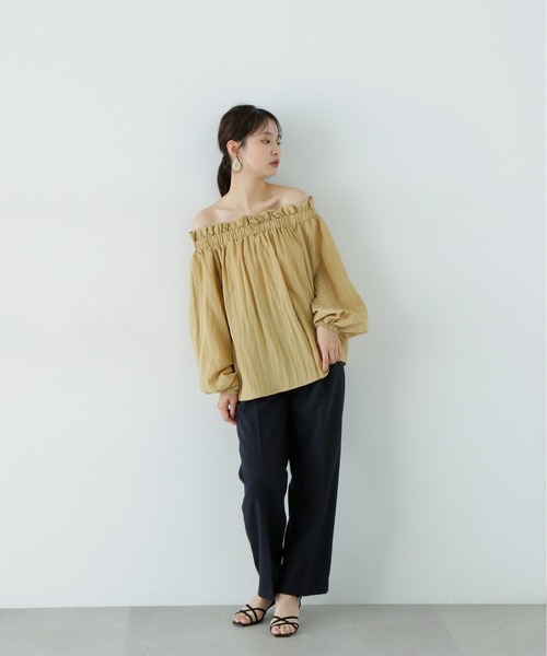 N.（N. Natural Beauty Basic）（エヌエヌナチュラルビューティーベーシック）の「【PS/低身長サイズ】マットウースパンツ（その他パンツ・レディース・ネイビー/ライトベージュ/グレー・MEDIUM/SMALL/P/S）」の9枚目の写真