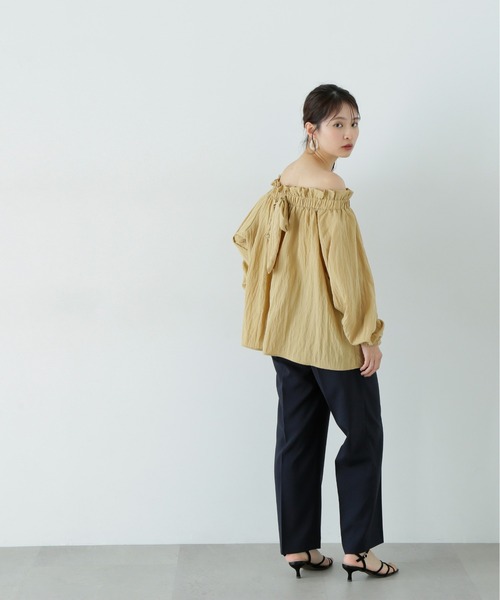 N.（N. Natural Beauty Basic）（エヌエヌナチュラルビューティーベーシック）の「【PS/低身長サイズ】マットウースパンツ（その他パンツ・レディース・ネイビー/ライトベージュ/グレー・MEDIUM/SMALL/P/S）」の10枚目の写真