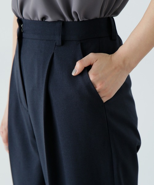 N.（N. Natural Beauty Basic）（エヌエヌナチュラルビューティーベーシック）の「【PS/低身長サイズ】マットウースパンツ（その他パンツ・レディース・ネイビー/ライトベージュ/グレー・MEDIUM/SMALL/P/S）」の16枚目の写真