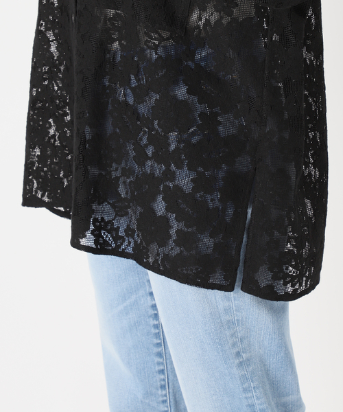 レースオープンカラーシャツ（シャツ/ブラウス）｜Spick & Span