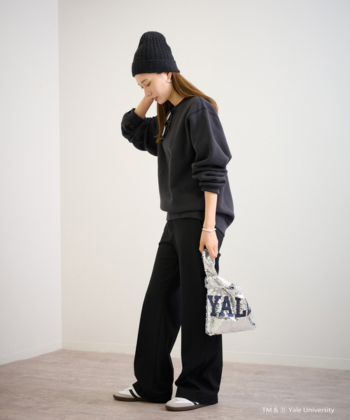 FRAMeWORK（フレームワーク）の「≪追加≫BALMYDAYS 別注YALEスパンコールバッグ（ハンドバッグ・レディース・シルバー/ネイビー・FREE）」の10枚目の写真