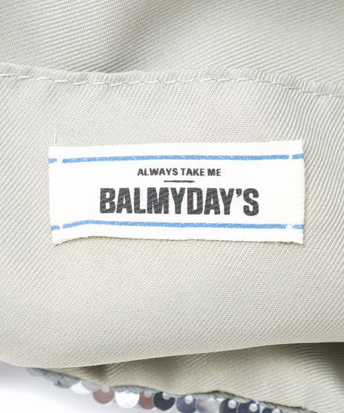 FRAMeWORK（フレームワーク）の「≪追加≫BALMYDAYS 別注YALEスパンコールバッグ（ハンドバッグ・レディース・シルバー/ネイビー・FREE）」の18枚目の写真