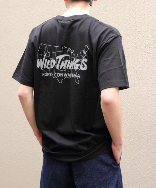 WILD THINGS(ワイルドシングス)の「WILD THINGS/ワイルドシングス バースプレイスTEE BIRTH PLACE TEE(Tシャツ/カットソー・レディース・ホワイト/ブラック/グレー・L/XL/M)」の3枚目の写真