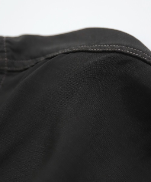 OMNIGOD（オムニゴッド）の「[OMNIGOD mens / オムニゴッド] レーヨンキュプラシルク ショートスリーブワイドスプレッドシャツ（シャツ/ブラウス・メンズ・ボルドー/ミント/チャコールグレー・2/3/4）」の11枚目の写真