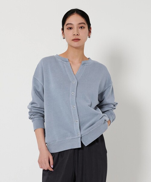 【美品】BLINK 日本製 2024AW ピグメント スウェット カーディガン セール】【WEB限定】ピグメント スウェットカーディガン
