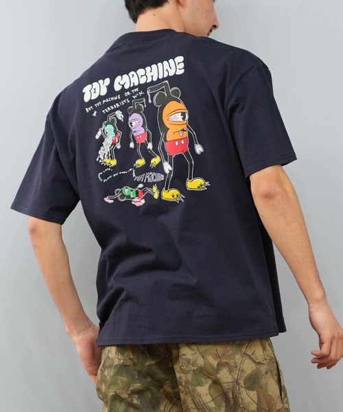 TOY　MACHINE（トイ　マシーン）の「【ムラサキスポーツ限定】TOY MACHINE/トイマシーン 半袖Tシャツ ビッグシルエット バックプリント Tシャツ MTMSFST2（Tシャツ/カットソー・メンズ・ブラック/ホワイト/ネイビー・M/L/XL）」の3枚目の写真