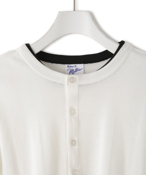 MILLER（ミラー）の「【Miller for ADAM ET ROPE' 】別注 シアーカーディガン＆Tシャツ（カーディガン/ボレロ・レディース・ブラック/ホワイト・FREE）」の12枚目の写真
