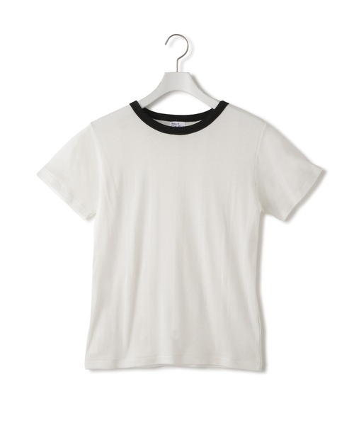 MILLER（ミラー）の「【Miller for ADAM ET ROPE' 】別注 シアーカーディガン＆Tシャツ（カーディガン/ボレロ・レディース・ブラック/ホワイト・FREE）」の3枚目の写真