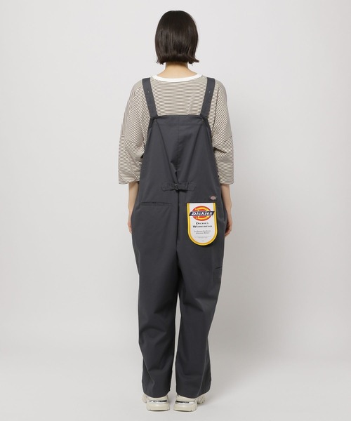 MUVEIL×Dickiesサロペット MUVEIL(ミュベール) ディッキーズコラボサロペット navy