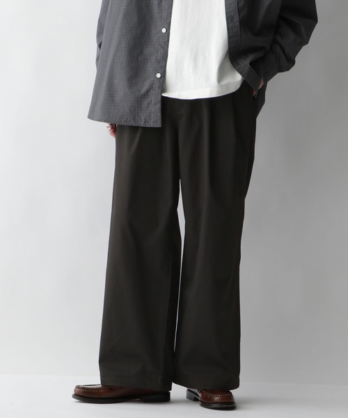 RAGEBLUE（レイジブルー）の「【Dickies/ディッキーズ】別注タックバギーワイドチノパンツ（チノパンツ・メンズ・ブラック/ベージュ/グリーン・SMALL/LARGE/MEDIUM）」の11枚目の写真