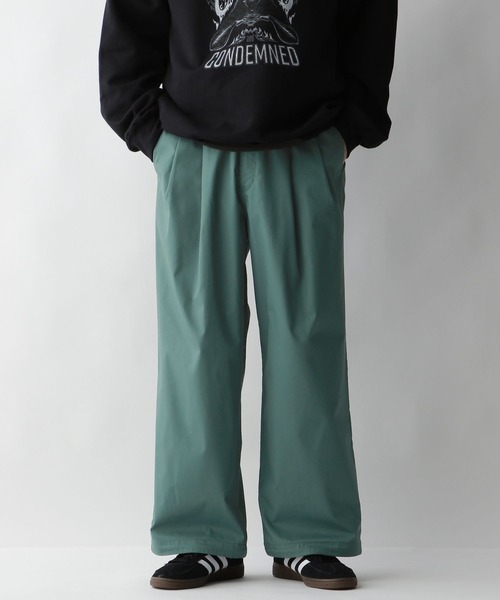 セール】【Dickies/ディッキーズ】別注タックバギーワイドチノパンツ