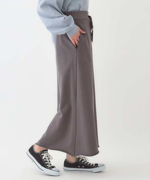 SHOO・LA・RUE（シューラルー）の「カジュアルスタイルに 裏毛Aラインスカート（スカート・レディース・チャコールグレー/ライトブルー/ライトグレー・01/02/03/04）」の9枚目の写真