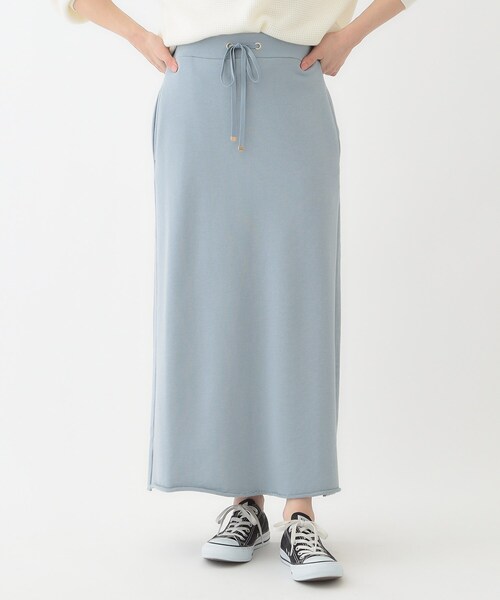 SHOO・LA・RUE（シューラルー）の「カジュアルスタイルに 裏毛Aラインスカート（スカート・レディース・チャコールグレー/ライトブルー/ライトグレー・01/02/03/04）」の12枚目の写真