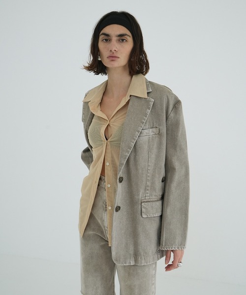 信頼への信頼 FADED COLOR TAILORED JACKET（テーラードジャケット）｜CLANE テーラードジャケット