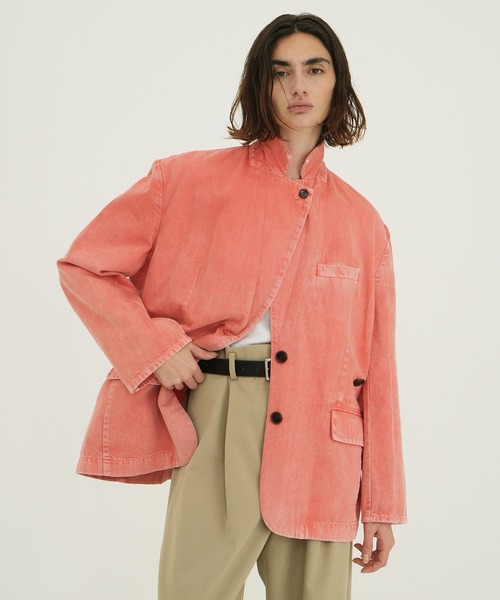 ジャケット・アウター CLANE FADED COLOR TAILORED JACKET セール】FADED COLOR TAILORED JACKET（テーラードジャケット