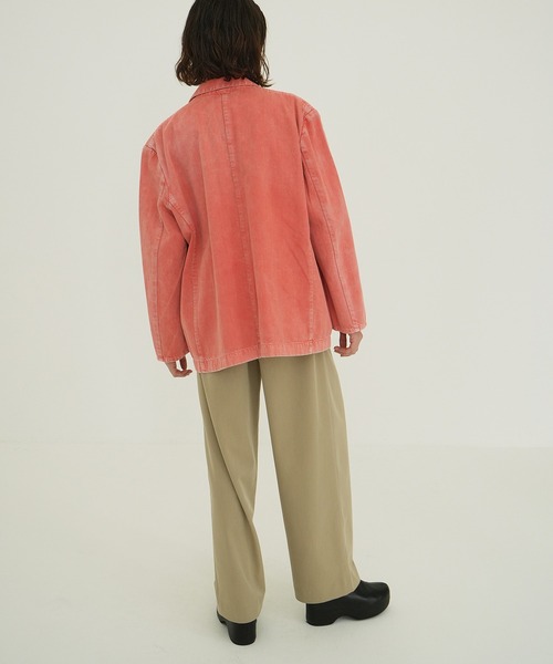 CLANE FADED COLOR TAILORED JACKET ピンク セール】FADED COLOR TAILORED JACKET（テーラードジャケット