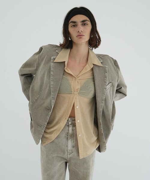 CLANE FADED COLOR TAILORED JACKET サイズ1 CLANE(クラネ) FADED COLOR TAILORED JACKET INDIGO | サウスオレンジ