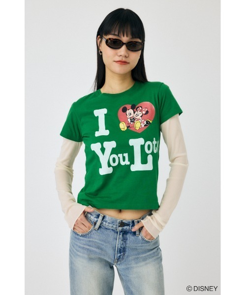 Disney SERIES CREATED by MUS(ディズニーシリーズクリエイテッドバイエムユーエス)の「MD I LOVE MM Tシャツ(Tシャツ/カットソー・レディース・ブラック/レッド/グリーン/ブルー/オフホワイト・FREE)」の20枚目の写真
