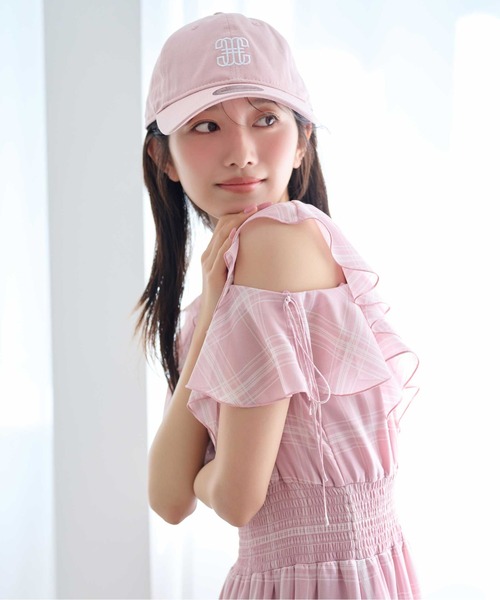 セール】◇シアーチェックボリュームフリルワンピース（ワンピース