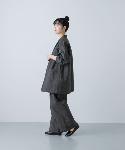 かぐれ　コットン2タックイージーパンツ カグレ かぐれ コットン2タックイージーパンツ （ライトグレー