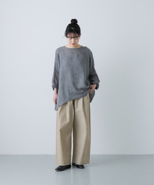 かぐれ(カグレ)の「コットン2タックイージーパンツ(その他パンツ・レディース・ベージュ/ブラック/チャコールグレー・FREE)」の17枚目の写真