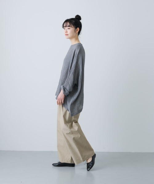 かぐれ(カグレ)の「コットン2タックイージーパンツ(その他パンツ・レディース・ベージュ/ブラック/チャコールグレー・FREE)」の18枚目の写真
