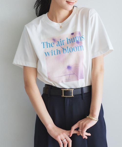 セール】【接触冷感】フラワーフォト＆ロゴTシャツ（Tシャツ