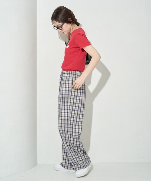 FREAK'S STORE（フリークスストア）の「限定展開　チェック イージー パンツ（その他パンツ・レディース・ベージュ/ネイビー/グリーン/ブラック・SMALL/MEDIUM）」の21枚目の写真