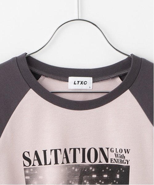 LOVETOXIC（ラブトキシック）の「【LTXC】【吸水速乾/さらさら】ラグランTシャツ（Tシャツ/カットソー・キッズ・グレー/ピンク/サックスブルー/ブラック・L:160cm/S:140cm/M:150cm）」の13枚目の写真