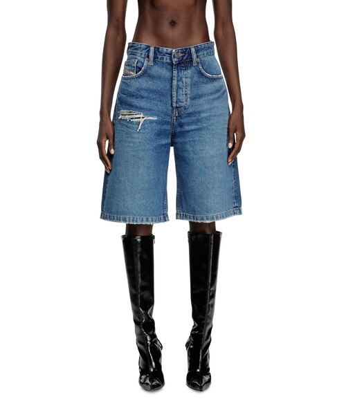 DIESEL（ディーゼル）の「ウィメンズ デニムショートパンツ DE-SIRE-SHORT（デニムパンツ・レディース・ブルー・23inch/24inch/25inch/26inch/29inch/30inch/28inch/27inch）」の5枚目の写真
