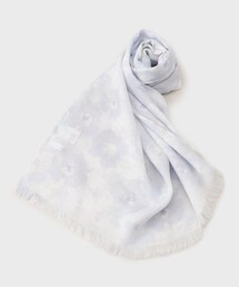 ぼかしフラワー柄ストール