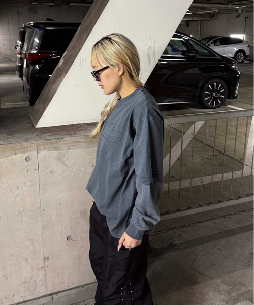 sedacle(セダクル)の「サーマルレイヤードロンT(Tシャツ/カットソー・メンズ・ネイビー/ブラック/ボルドー/ブラウン・MEDIUM/SMALL/LARGE)」の22枚目の写真