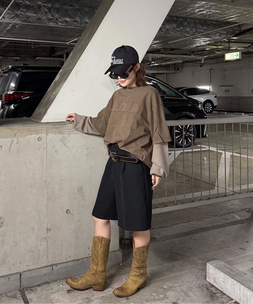 sedacle(セダクル)の「サーマルレイヤードロンT(Tシャツ/カットソー・メンズ・ネイビー/ブラック/ボルドー/ブラウン・MEDIUM/SMALL/LARGE)」の16枚目の写真