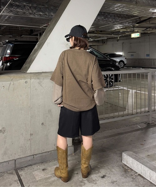 sedacle(セダクル)の「サーマルレイヤードロンT(Tシャツ/カットソー・メンズ・ネイビー/ブラック/ボルドー/ブラウン・MEDIUM/SMALL/LARGE)」の18枚目の写真