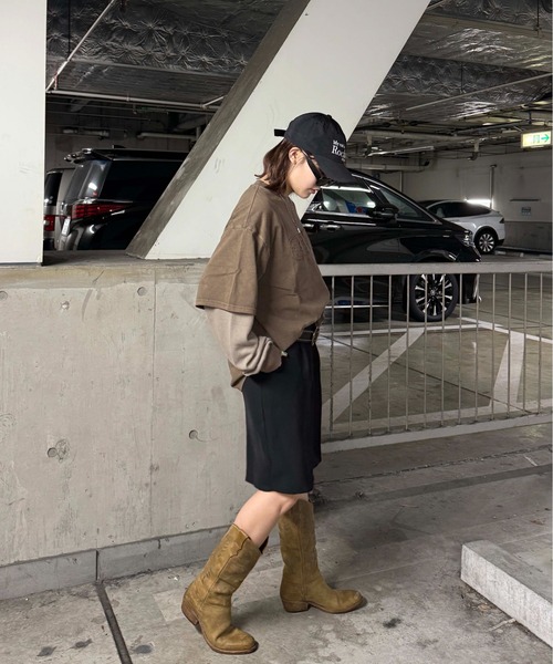 sedacle(セダクル)の「サーマルレイヤードロンT(Tシャツ/カットソー・メンズ・ネイビー/ブラック/ボルドー/ブラウン・MEDIUM/SMALL/LARGE)」の19枚目の写真
