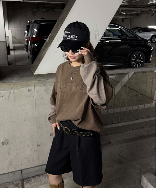 sedacle(セダクル)の「サーマルレイヤードロンT(Tシャツ/カットソー・メンズ・ネイビー/ブラック/ボルドー/ブラウン・MEDIUM/SMALL/LARGE)」の12枚目の写真