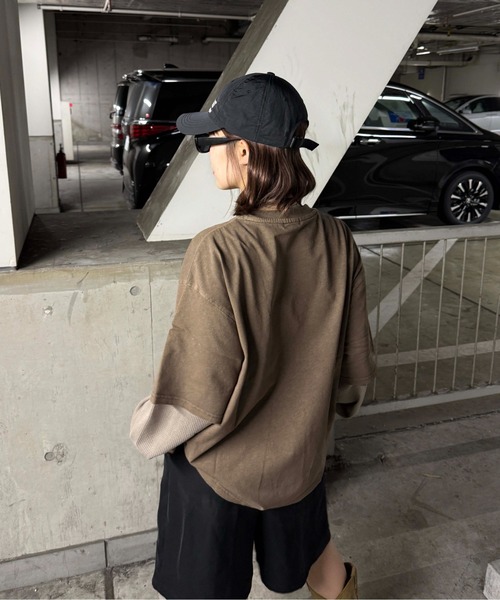 sedacle(セダクル)の「サーマルレイヤードロンT(Tシャツ/カットソー・メンズ・ネイビー/ブラック/ボルドー/ブラウン・MEDIUM/SMALL/LARGE)」の14枚目の写真