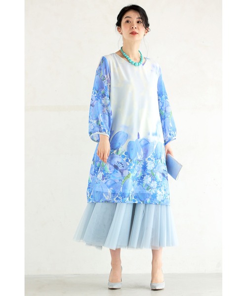 cawaii(カワイイ)の「華のあるオシャレを 素敵なわたし チュニック(チュニック・レディース・グレー/ブルー・FREE)」の16枚目の写真