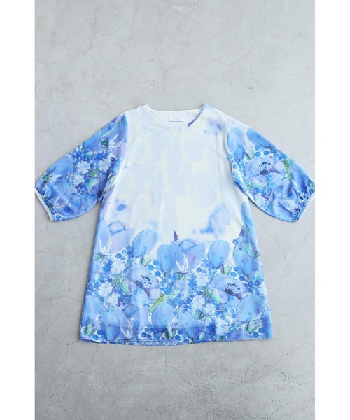 cawaii(カワイイ)の「華のあるオシャレを 素敵なわたし チュニック(チュニック・レディース・グレー/ブルー・FREE)」の12枚目の写真