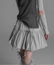 フロントリボンバルーンミニスカパン