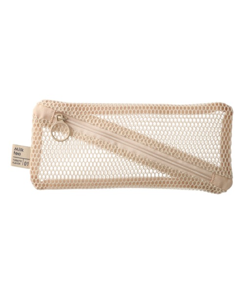 MARK'S（マークス）の「メッシュコレクション ペンケース 筆箱（ステーショナリー・レディース・ベージュ/オレンジ/グリーン/ピンク/ホワイト/ライトブルー・FREE）」の3枚目の写真