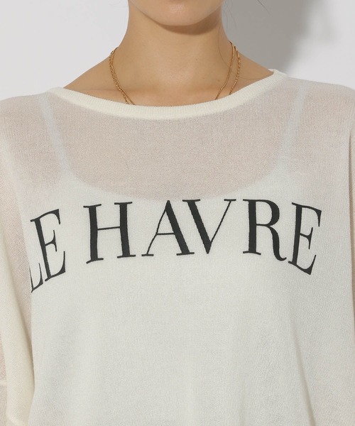 Elura(エルーラ)の「セミシアーロゴニット/292402(ニット/セーター・レディース・ダークネイビー/ライトグレー/ホワイト・FREE)」の19枚目の写真