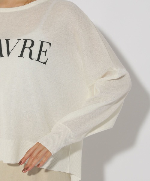 Elura(エルーラ)の「セミシアーロゴニット/292402(ニット/セーター・レディース・ダークネイビー/ライトグレー/ホワイト・FREE)」の20枚目の写真