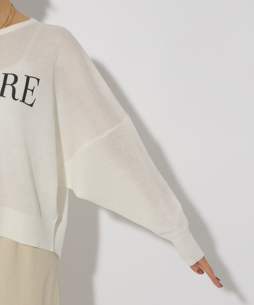 Elura(エルーラ)の「セミシアーロゴニット/292402(ニット/セーター・レディース・ダークネイビー/ライトグレー/ホワイト・FREE)」の21枚目の写真