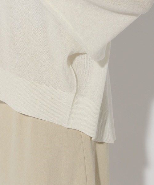 Elura(エルーラ)の「セミシアーロゴニット/292402(ニット/セーター・レディース・ダークネイビー/ライトグレー/ホワイト・FREE)」の22枚目の写真