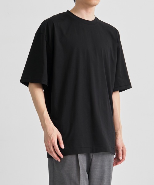 ATON（エイトン）の「【ATON / エイトン】SUVIN 60/2 OVERSIZED T-SHIRT（Tシャツ/カットソー・メンズ・ブラック/ホワイト/グリーン/ワインレッド・2/4/6）」の3枚目の写真